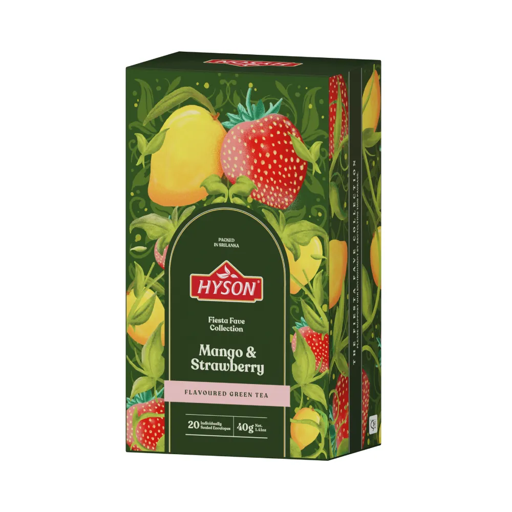 Fiesta Green Tea Mango & Strawberry 20 Envelopes