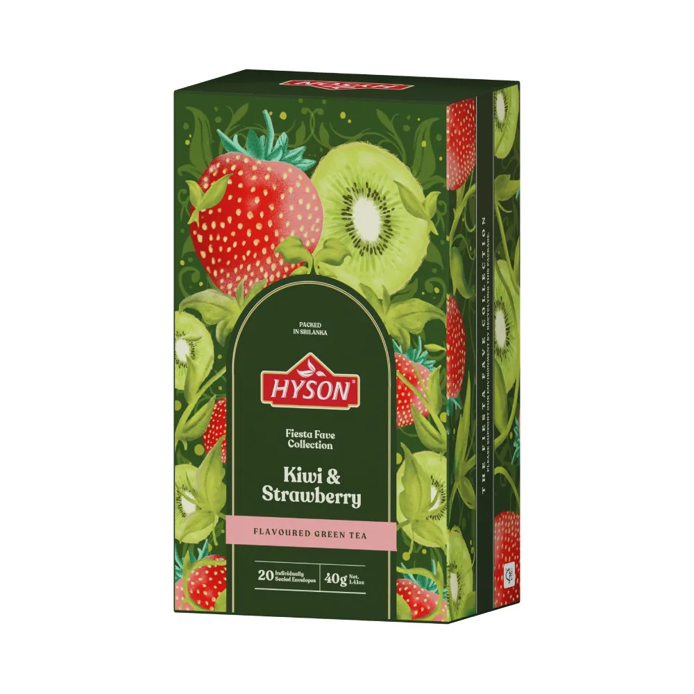 Fiesta Green Tea Strawberry & Kiwi 20 Envelopes